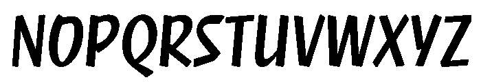 NaNRageQuikXCnd SemiBd Font UPPERCASE