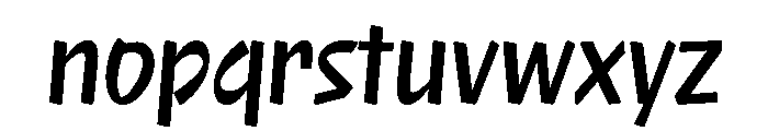 NaNRageQuikXCnd SemiBd Font LOWERCASE