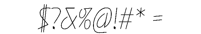 NaNRageQuikXCnd Thin Font OTHER CHARS