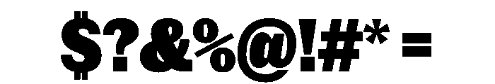 NaNRageSansCnd Blk Font OTHER CHARS