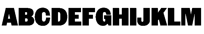 NaNRageSansCnd Blk Font UPPERCASE