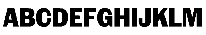 NaNRageSansCnd ExtraBd Font UPPERCASE