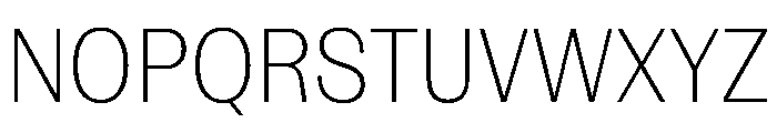 NaNRageSansCnd ExtraLt Font UPPERCASE