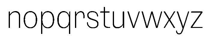 NaNRageSansCnd ExtraLt Font LOWERCASE