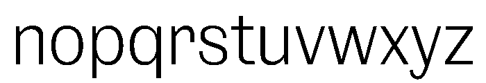NaNRageSansCnd Lt Font LOWERCASE