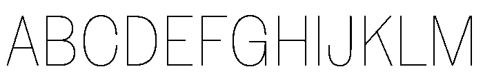 NaNRageSansCnd Thin Font UPPERCASE
