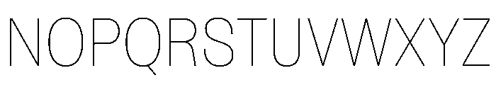 NaNRageSansCnd Thin Font UPPERCASE