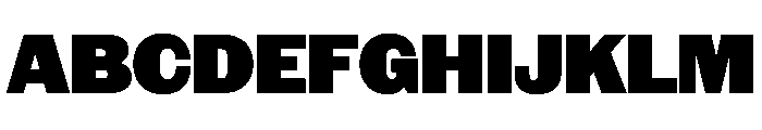 NaNRageSansNr Blk Font UPPERCASE