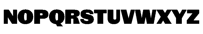 NaNRageSansNr Blk Font UPPERCASE