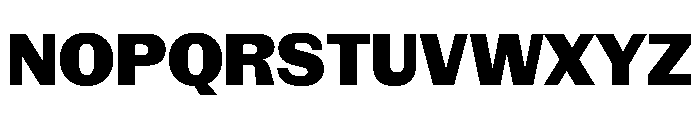 NaNRageSansNr ExtraBd Font UPPERCASE