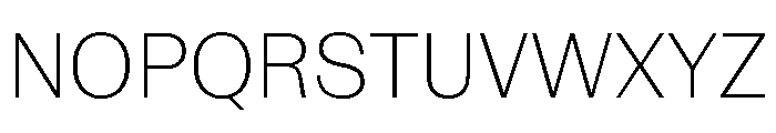 NaNRageSansNr ExtraLt Font UPPERCASE