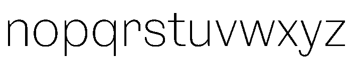 NaNRageSansNr ExtraLt Font LOWERCASE