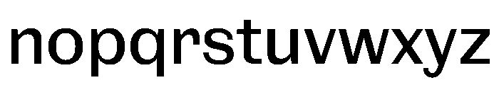 NaNRageSansNr Med Font LOWERCASE