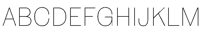 NaNRageSansNr Thin Font UPPERCASE