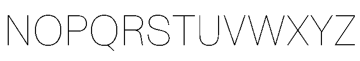 NaNRageSansNr Thin Font UPPERCASE