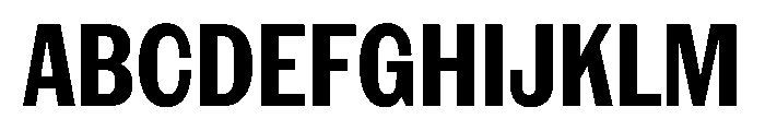NaNRageSansXCnd Bd Font UPPERCASE