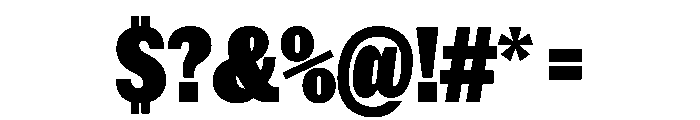 NaNRageSansXCnd Blk Font OTHER CHARS