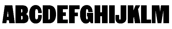 NaNRageSansXCnd Blk Font UPPERCASE