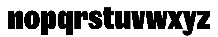NaNRageSansXCnd Blk Font LOWERCASE