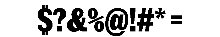 NaNRageSansXCnd ExtraBd Font OTHER CHARS