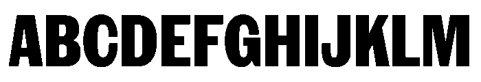 NaNRageSansXCnd ExtraBd Font UPPERCASE