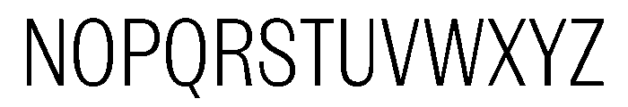 NaNRageSansXCnd Lt Font UPPERCASE