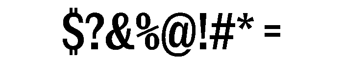 NaNRageSansXCnd SemiBd Font OTHER CHARS