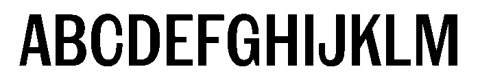 NaNRageSansXCnd SemiBd Font UPPERCASE