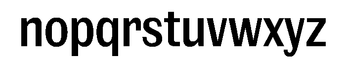 NaNRageSansXCnd SemiBd Font LOWERCASE