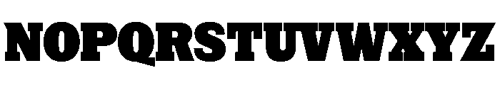 NaNRageSlabCnd Blk Font UPPERCASE