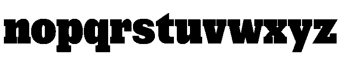 NaNRageSlabCnd Blk Font LOWERCASE