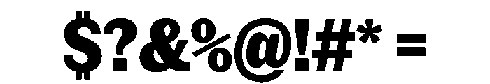 NaNRageSlabCnd ExtraBd Font OTHER CHARS