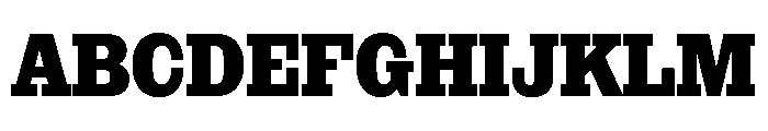 NaNRageSlabCnd ExtraBd Font UPPERCASE
