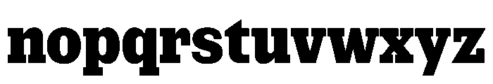 NaNRageSlabCnd ExtraBd Font LOWERCASE