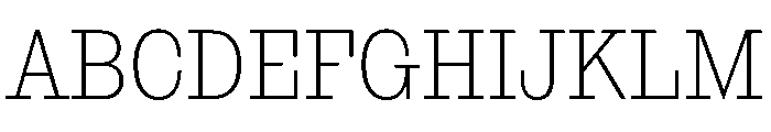 NaNRageSlabCnd ExtraLt Font UPPERCASE