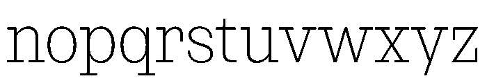 NaNRageSlabCnd ExtraLt Font LOWERCASE