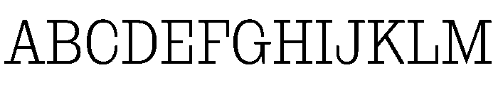 NaNRageSlabCnd Lt Font UPPERCASE