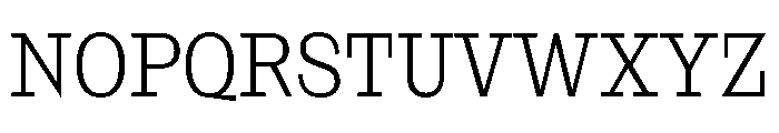 NaNRageSlabCnd Lt Font UPPERCASE