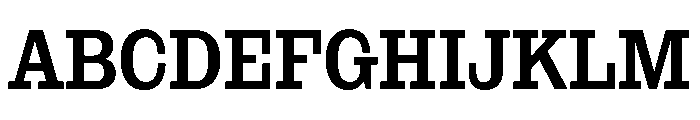NaNRageSlabCnd SemiBd Font UPPERCASE