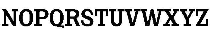 NaNRageSlabCnd SemiBd Font UPPERCASE