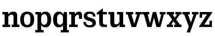 NaNRageSlabCnd SemiBd Font LOWERCASE