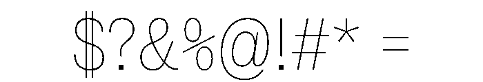 NaNRageSlabCnd Thin Font OTHER CHARS