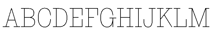 NaNRageSlabCnd Thin Font UPPERCASE