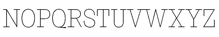 NaNRageSlabCnd Thin Font UPPERCASE