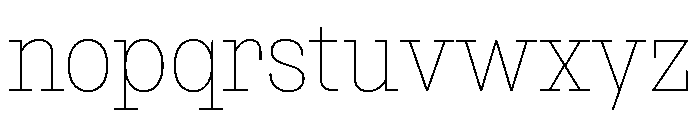 NaNRageSlabCnd Thin Font LOWERCASE