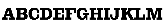 NaNRageSlabNr Bd Font UPPERCASE