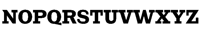 NaNRageSlabNr Bd Font UPPERCASE