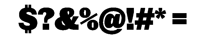NaNRageSlabNr Blk Font OTHER CHARS