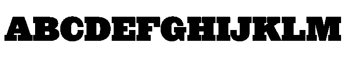 NaNRageSlabNr Blk Font UPPERCASE