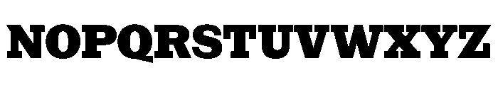 NaNRageSlabNr ExtraBd Font UPPERCASE